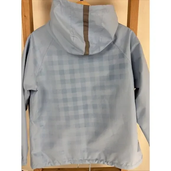 NWT Nikki Jones Blue Hooded Jacket Raincoat Changes in Rain! #0973 Size XS - Picture 4 of 6